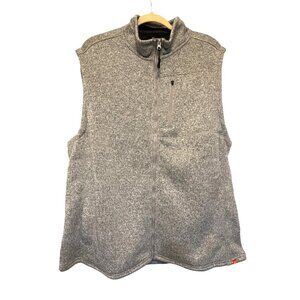 The American Outdoorsman Mens Sherpa Fleece Vest Shale XXL NWT Full Zip Pockets